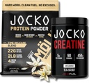 Jocko Fuel Bundle - Vanilla Mölk Protein Powder + Creatin Monohydrat Pulver til mænd og kvinder - Bundle for Atheltic Performance, Inddrivelse, & Muskelvækst