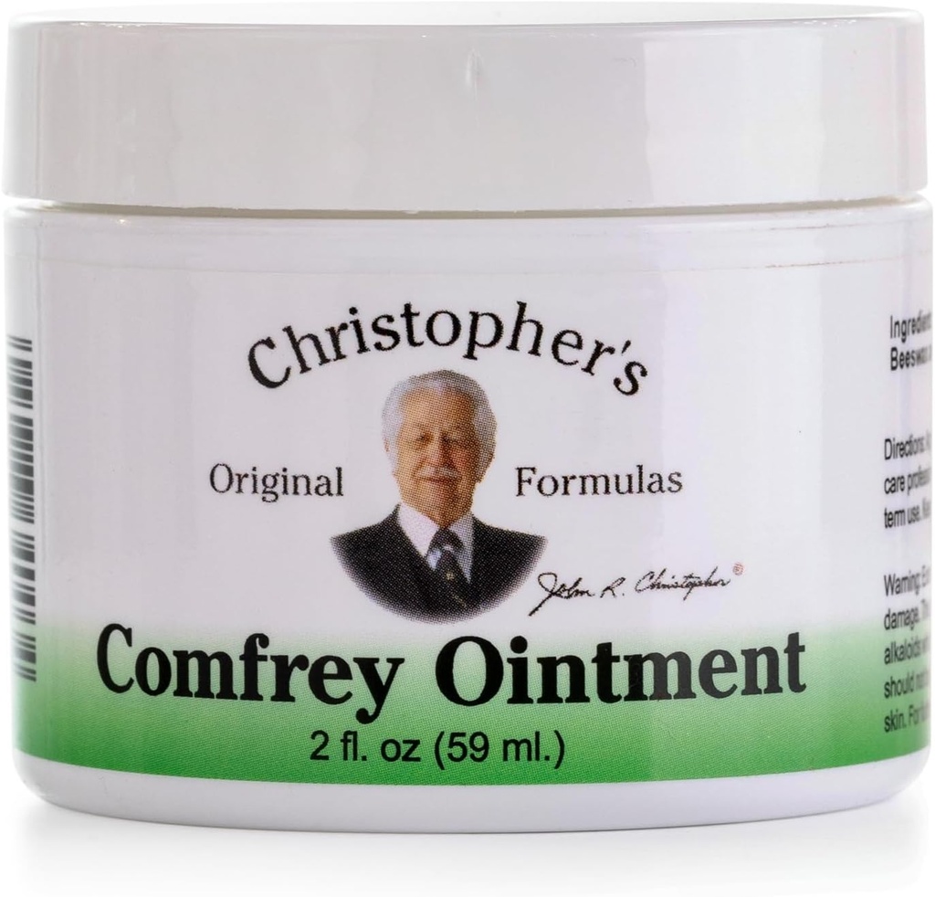 Christopher 's Original Formulas Comfrey Salve, 2 Ounce - Urte Salve med Organic Comfrey Leaf i en naturlig bivoks og Olivenolie Base