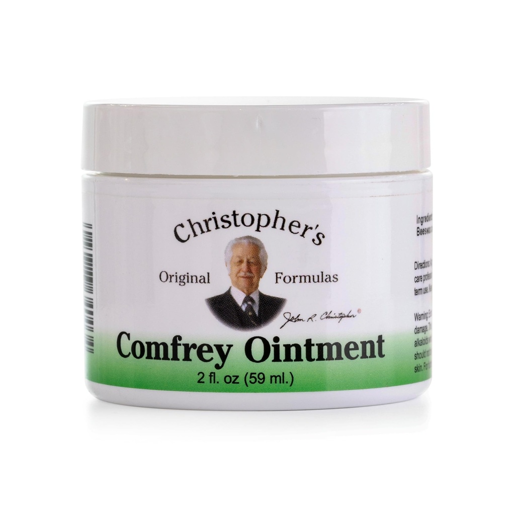 Christopher 's Original Formulas Comfrey Salve, 2 Ounce - Urte Salve med Organic Comfrey Leaf i en naturlig bivoks og Olivenolie Base