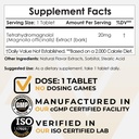 Nootropics Depot Tetrahydromagnolol Quick Disolluse Tablets Б124; 20mg Б124; Magnolia officinalis Б124; Sund Inflammation Response, Mood, & Gastrointestinal Support