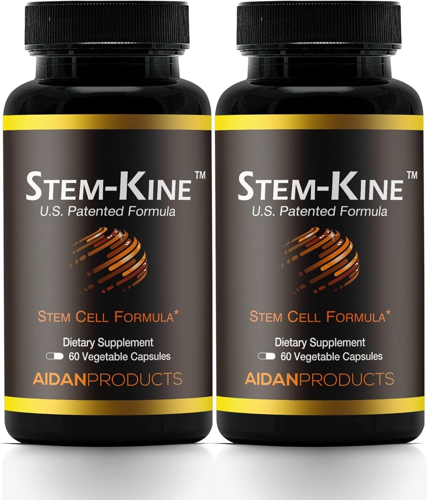 Stem- Kine Stem Cell Kosttilskud, Klinisk provet til at øge circulating Stem celler, pakke med 2, fremme healing og anti-aging, 2 pakke med 60 kapsler hver