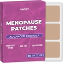 Menopause Relief Patches (pakke med 60) - 100% Natural Patch - med biotin, D, gurkemeje, B12 - Forbedret formel