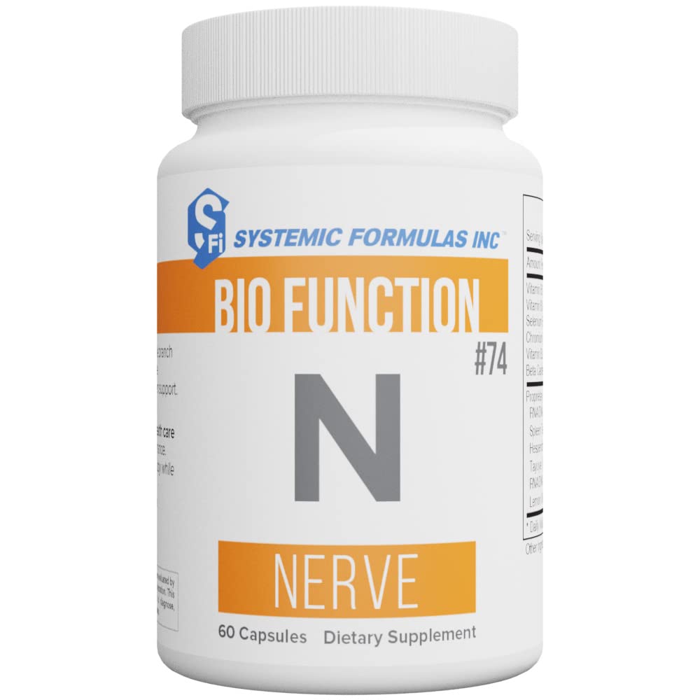 Systemiske formler Nerve - 60 kapsler Bio funktion # 74. Nervesystemet Support.
