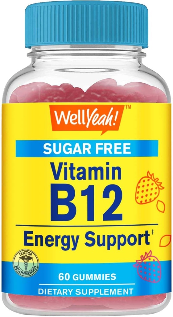 WellYe Vitamin B12 1000mcg Sugar Free Gummies