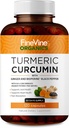 Gurkemeje med BioPerine Black Pepper og Ginger - Lavet i USA - 120 Vegetariske kapsler til avanceret absorption, Joints Support