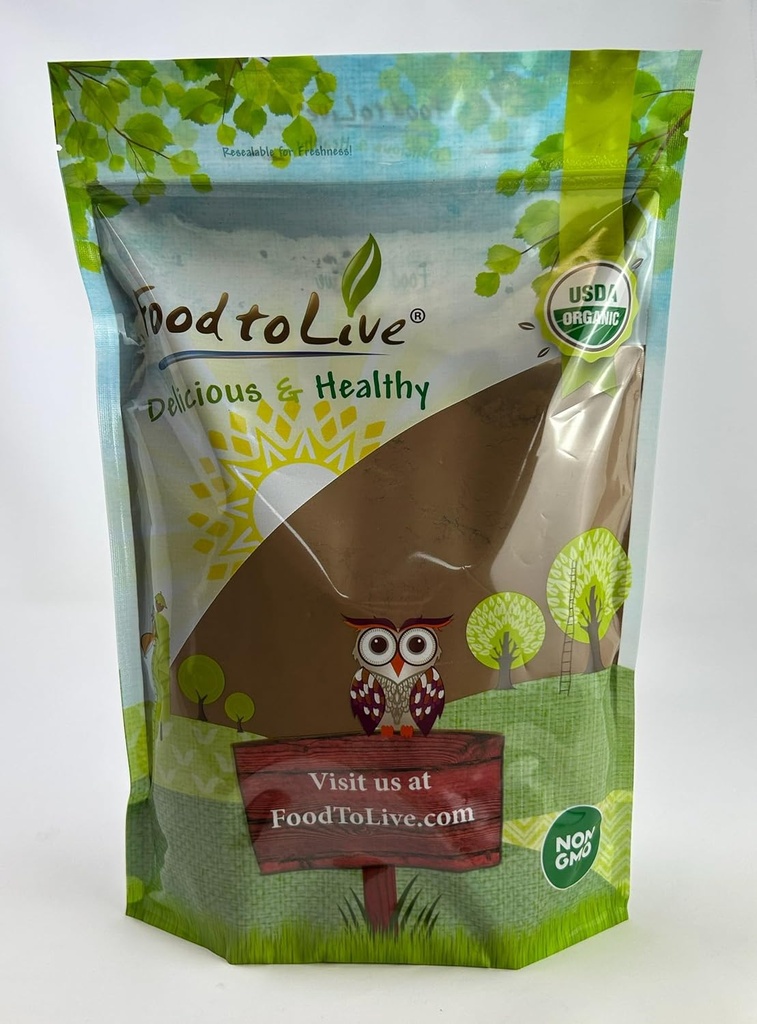 Food to Live Organic Chaga Mushroom Powder, 2,5 Pounds - All Natural Vegan Superfood for Immunity og holistisk Wellness. Rig på antioxidanter og næringsstoffer. Ikke-GMO. 100% Ren. Kosher Formand