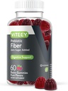 Viteey Prebiotic Fiber Gummies for adult, 4g - Gut Health & fordøjelig Opløselig Fiber Supplement Gummies - Zero Sugar Added, Vegan, Gluten- Free - 60 Greve