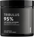 Tribulus Terrestris til mænd - Ultra High Potency 25: 1 Uddrag med 95% saponiner - 1300mg Pure & Concentrated Formel - Third- Party Lab Testet for renhed & kvalitet - 120 kapsler