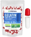 XPRS Nutra Størrelse 3 Tomme kapsler - 100 Tomme Gelatine kapsler - Piller gør det - Pure Bovin Pill Gel Caps Fyldelig Do- It- Yourself vitaminer og kosttilskud (rød / hvid)