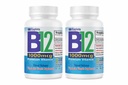 Nutrisalud Products Vitamina B12 de alta potencia, 1000mcg, Set de 2 frascos con 100 tabletas c / u. Combate Anemia, fatiga, aumenta la energia, revitaliza el sistema nervioso.