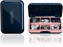 DUBSTAR Travel Pill Organizer Fugt Vandtæt Lille Pill Box til Pocket Purse 6 Compartments Portable Pill sag Medicin Vitamin Holder Container, Blå