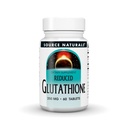 Source Naturals Reduceret Glutathion, Antioxidant supplement til leverstøtte, 250 mg - 60 tabletter