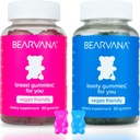 BEARVANA Top & Peach Support Combo Pack Gummies for Women Memory 124; 9 Urteudtræk herunder Fenugreek, Maca & Fennel Memory 124; Essential Vitamin Memory 124; Berry Flavor 124; 2-Pack (120 Gummies)