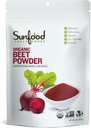 Superfood Organic Beet Root Powder - Rødbeder til Juice & Smoothies, Natural Food Coloring til Bagning, Certificeret USDA Organic, Non- GMO, Vegan, Gluten Free, Earth Kosher - 8 oz Bag
