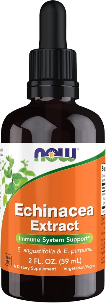 Now Foods Supplements, Echinacea Extract Liquid med Dropper, Immunsystemet Support *, 2-Ounce
