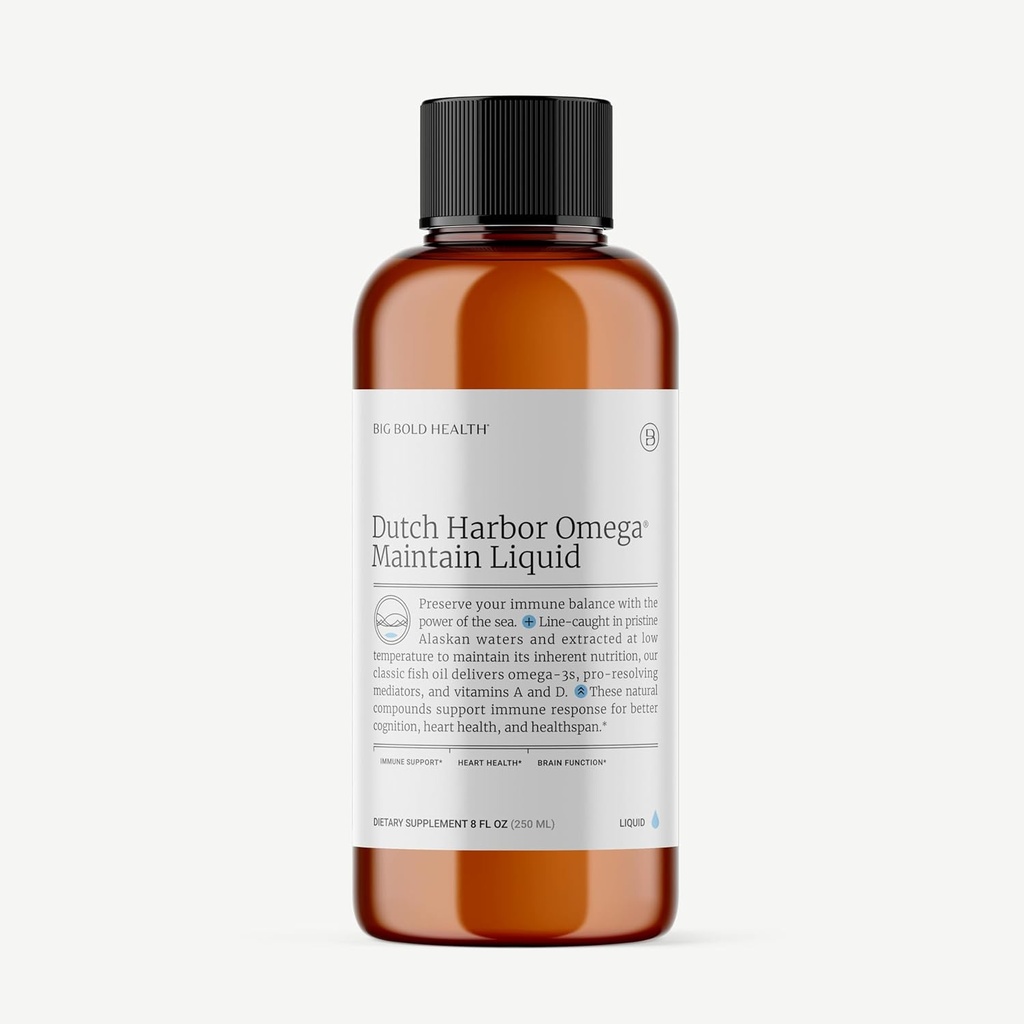 2 Måned Supply - Hollandsk Harbor Omega ™ Mex124; 8 oz., 50 Servering, Natural Lemon Flavor Mex124; Wild Alaska Cod Lever Fish Oil Mex124; Inkluderer Omega-3 fedtsyrer med DPA, DHA, & EPA
