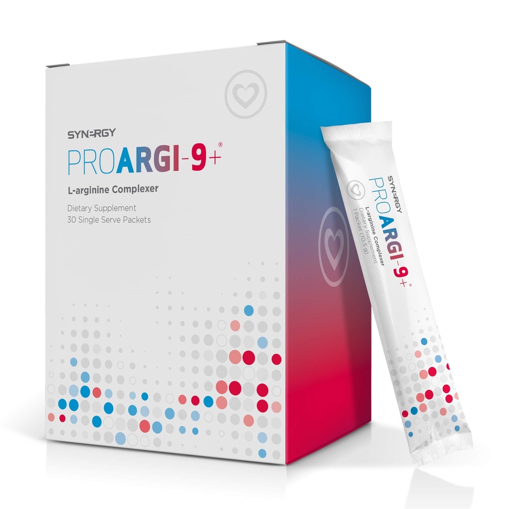 Synergy ProArgi- 9 Plus L- Arginin Complexer Kosttilskud - blandet berry - 30 Pakninger