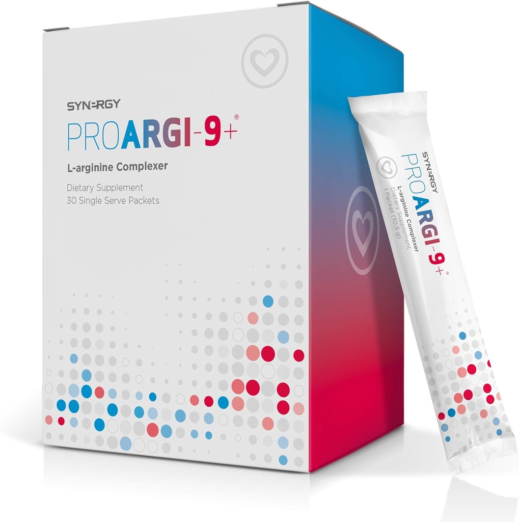 Synergy ProArgi- 9 Plus L- Arginin Complexer Kosttilskud - blandet berry - 30 Pakninger