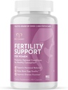 Promescent fertilitet supplement til kvinder med prænatale vitaminer - folinsyre, jern, C / D / B6 / B12, zink, Selen & Ashwagandha til støtte sund ovulation Conception & Graviditet, 120 kapsler