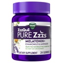 ZzzQuil Pure Zzzs Melatonin Gummies, Sleep Aid, Melatonin 2mg, med kamille & Lavendel, Melatonin Sleep Gummies, Sleep Aid for voksne, Wildberry Vanilla Flavored, 24 Sleep Gummies