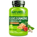 NATURELO Glucosamine Chondroitin MSM med Boswellia og C-vitamin - Supplement til fælles komfort, mobilitet og styrke - 120 kapsler