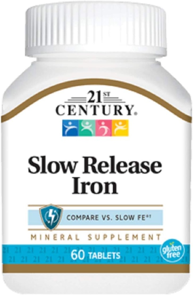 Slow Release Iron, Tablets 60 ea Pakning med 6 stk.