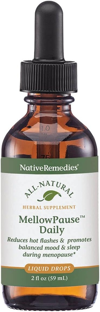 Native Remedies MellowPause - Natural Homøopatisk Formel Hjælper Reducere varme flush, Mood Swings, søvnløshed og nat sweats