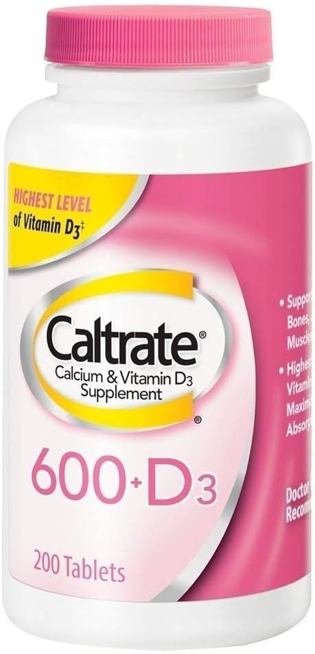 Caltrat 600 + d Calciumtilskud med D- vitamin tabletter, 200 Ea (pakning med 3 stk.)