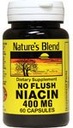 Nature 's Blend Niacin No Flush 400 mg 60 Kapsler