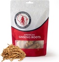 Dairyland American Ginseng Roots Prongs - 8 oz Pack of Wisconsin Ginseng Root - Autentiske amerikanske Ginseng Prong - non-GMO, Gluten Free Whole Ginseng - Brug denne urte supplement i suppe, te, Congee