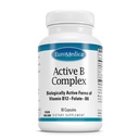 EuroMedica Active B Complex - supplement til aids hjerte sundhed med bioaktive B-vitaminer - supplement med folat & calcium - B Complex kapsler til aids nervesystem sundhed & funktion - 60 kapsler