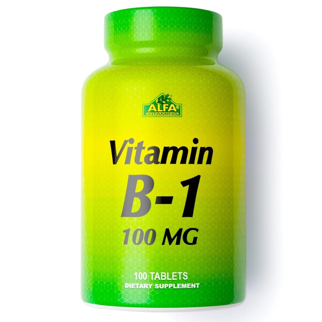 ALFA VITAMINS B1- 100 Mg 100 tabletter. Thiamin