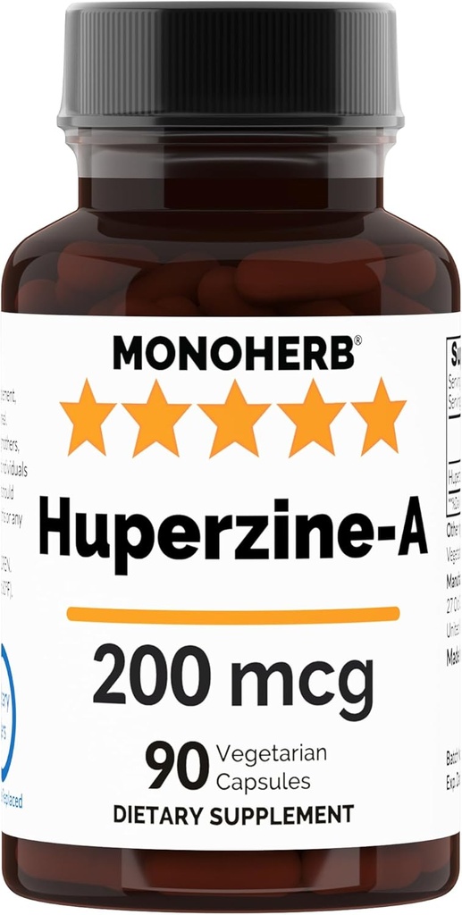 MONOHERB Huperzine- - 200mcg - 90 Veg kapsler