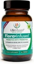 Life Infunded - Flora Infunded Probiotika med Prebiotika - 50 Millioner CFU, 13 stammer, en Proprietary Enzyme Blend til at fremme fordøjelsessygdomme og forbedre immunfunktion. Vegansk - 60 kapsler