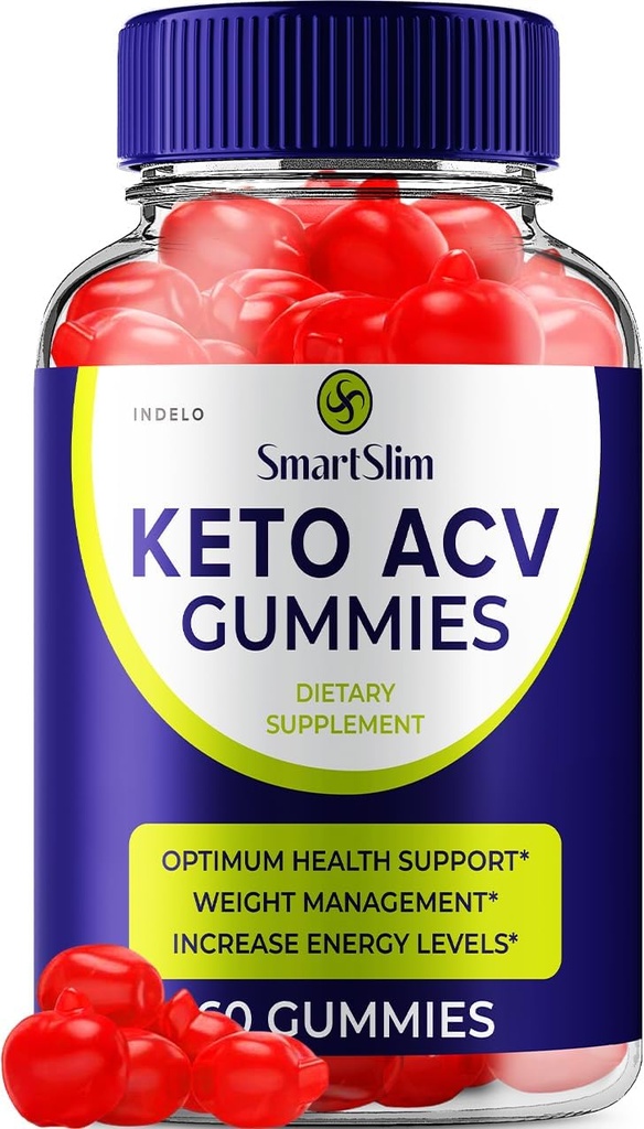 Smart Slim Keto ACV Gummies Advanced - Smart Slim ACV Gummies Reviews, Smart Slim Keto Gummies for Weight Management B12 SmartSlim 1000mg Formula (1 Pack - 60 Gummies)
