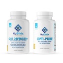 NuEthix Formuleringer Afgiftning og Microbiome Balance Supplement Bundle Opti- Pure, 30 Servere og Gut Defender +, 90 Servere