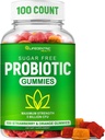 Probiotiske gummier til voksne og børn Max Strength 5 Millioner CFU = 124; Organic Sugar Free Gummies til fordøjelsessygdomme