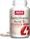 Jarrow Formulas Pantothensyre B5 500 mg - 100 Veggie Caps - Essential B Vitamin - Energiproduktion & Metabolisme Support - 100 Servere