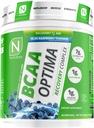 NutraKey BCAA Optima Post Workout Inddrivelse Complex, Ingen sukker, Ingen Carb, Inddrivelse Støtte, Blå Hindbær