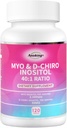 Myo- Inositol & D- Chiro Inositol Supplement for Hormone Balance for Women124; Ideal 40: 1 Ratio Ovarie Health Support