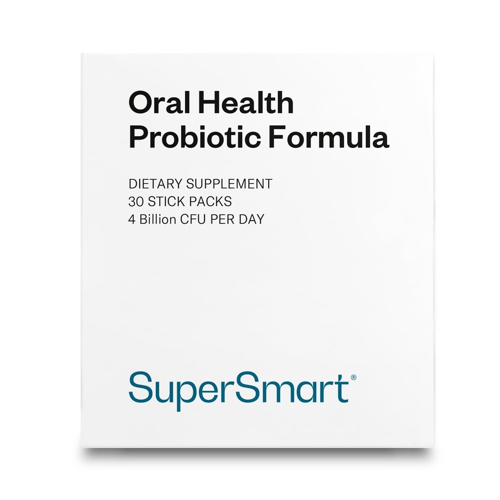 Supersmart - Oral Health Probiotika 4 Millioner CFU per dag - Dental Health & Bad Breature Treatment (Halitosis)