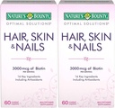 Naturens Bounty Optimal Solutions Hår, Hud & Nails Formel, 120 Overtrukne kapsler (2 X 60 Greve)