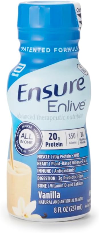 Sikre Enlive Advanced Therapeutic Nutrition Shakes, Vanilla, 8oz flasker, sag 24