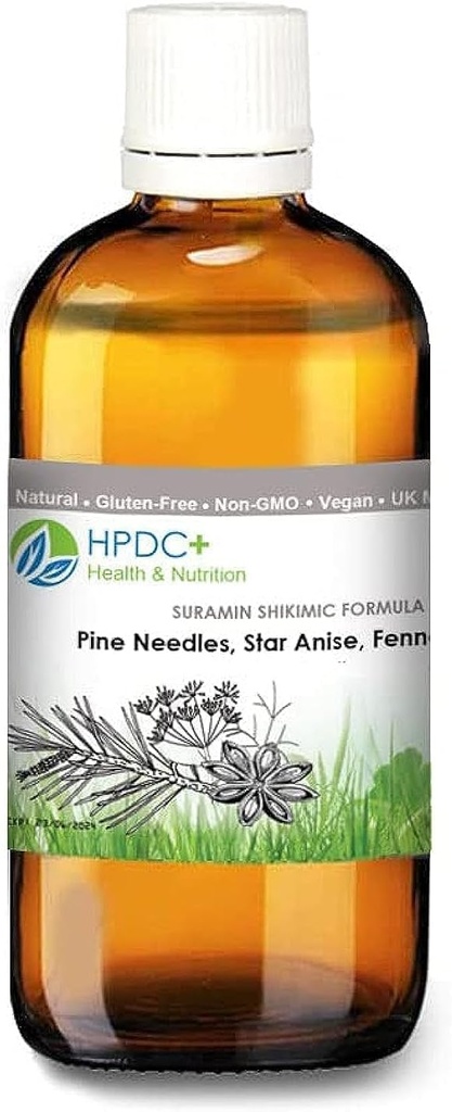HPDC + Health & Nutrition SURAMIN SHIKIMIC Acid Formel - Pine Needles, Star Anis, Fennel - Tincture Extract - 1,69 fl oz / 50ml