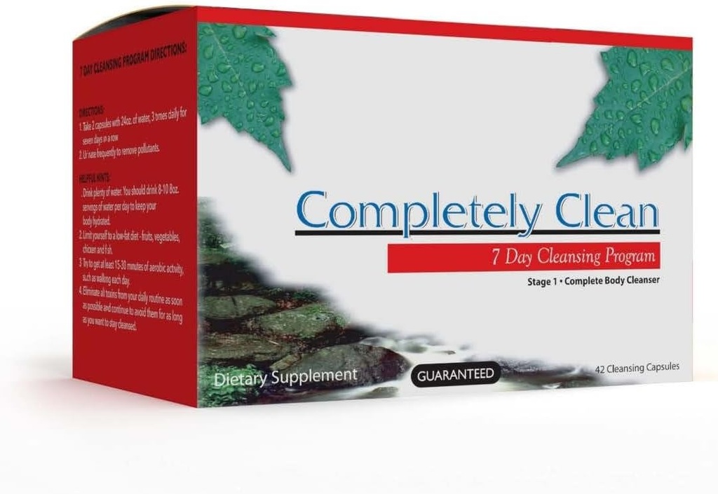 Wellgenix Omni helt ren - 7 dages toksin rense - Komplet organ afgiftende støttepiller - Flush Out Toksiner & Affald -42 kapsler