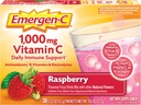 Emergen- C 1000mg vitamin C immunstøtte pulver hindbær 30CT omfatter zink, mangan, 7 B vitaminer og elektrolyter til Tilbage til skolen Essentials