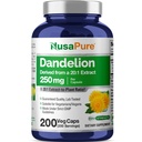 NusaPure Mælkebøtte Root 20: 1 Extract, 250 mg Tilsvarende 5000mg 200 Veg Kapsler (Vegan, Non- GMO)