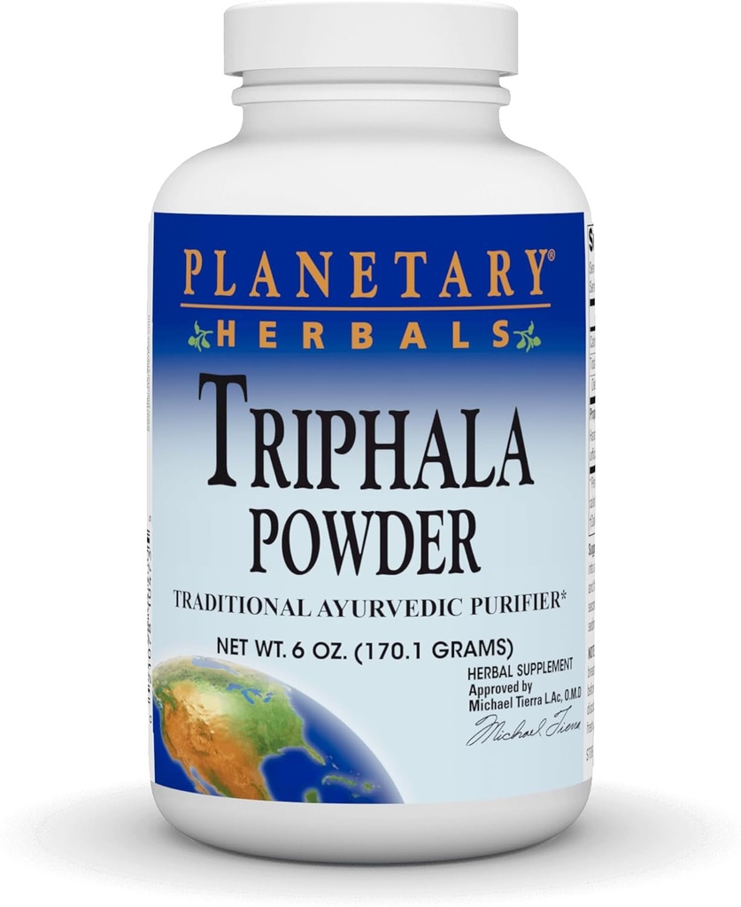 Planetariske Herbals Triphala Intern Cleanser Powder, 6 Ounce