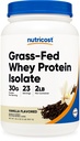 Nutricost Grass- Fed Whey Protein Isolate (Vanilla) 2LBS - Non-GMO, Gluten Free, Natural Flavors