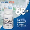 Major Oyster Shell Calcium med D3- vitamin 500 mg / 5 mcg (200 IE) - Calciumsupplement - 60 tabletter